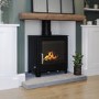 Black Cast Iron Log Burner Multi Fuel Stove 8.4kW - AmberGlo