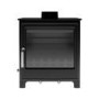 Black Cast Iron Log Burner Multi Fuel Stove 8.4kW - AmberGlo