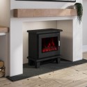 AGL063 Electric Log Burner-Style Smart Stove in Black - 2kW - AmberGlo