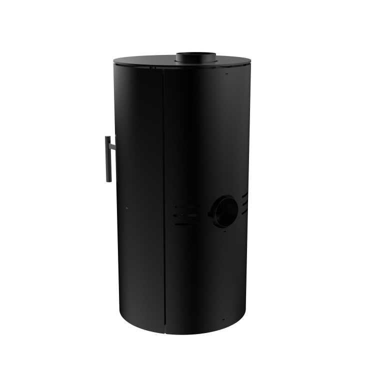 Black Cast Iron Log Burner Multi Fuel Stove 5kW - AmberGlo