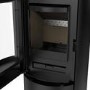 Black Cast Iron Log Burner Multi Fuel Stove 5kW - AmberGlo