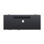 Premium Black 3-Sided Inset Electric Media Wall Fire Place with LCD Flame - 60 Inch - AmberGlo