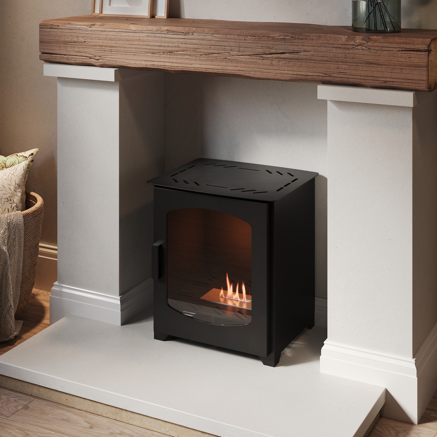 Amberglo Bioethanol Wood Burning-Style Flueless Stove AGL077