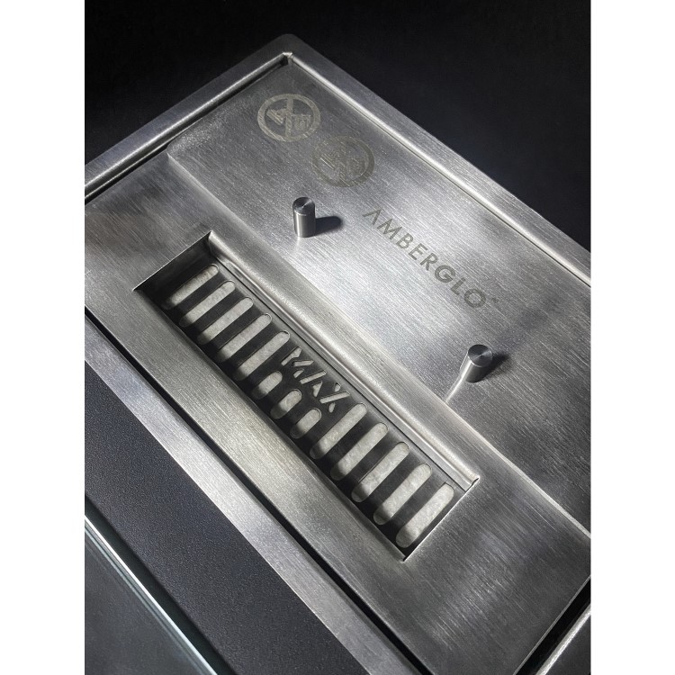Freestanding Bioethanol Round Stove in Matte Black - AmberGlo 