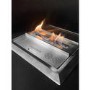 Oval Ceiling Hanging Bioethanol Fire in Matte Black - AmberGlo 