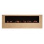 Oak Wall-Mounted Electric Fireplace - 70 Inch - AmberGlo