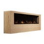 Oak Wall-Mounted Electric Fireplace - 70 Inch - AmberGlo