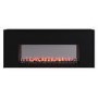 Black Freestanding Electric Fire - 60 Inch - AmberGlo
