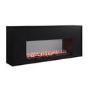 Black Freestanding Electric Fire - 60 Inch - AmberGlo