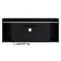 Black Freestanding Electric Fire - 60 Inch - AmberGlo