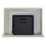 Cream Fire Surround and Electric Fire with Logs - AmberGlo