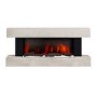 Stone Effect Wall-Mounted Electric Smart Fireplace - 52 Inch - AmberGlo