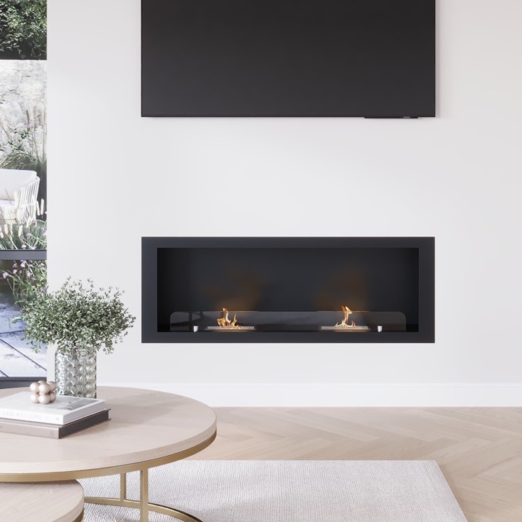 50 Inch Inset Bioethanol Fireplace - AmberGlo