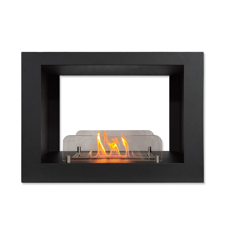 AmberGlo 27 inch Double-Sided Built in Bioethanol Fireplace