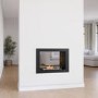 AmberGlo 27 inch Double-Sided Built in Bioethanol Fireplace
