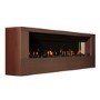 Wall-Mounted Electric Fire with Walnut Surround and Remote Control - 70 Inch - AmberGlo