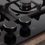 Refurbished Amica AGVH7300BL 70cm 5 Burner Gas Hob Black