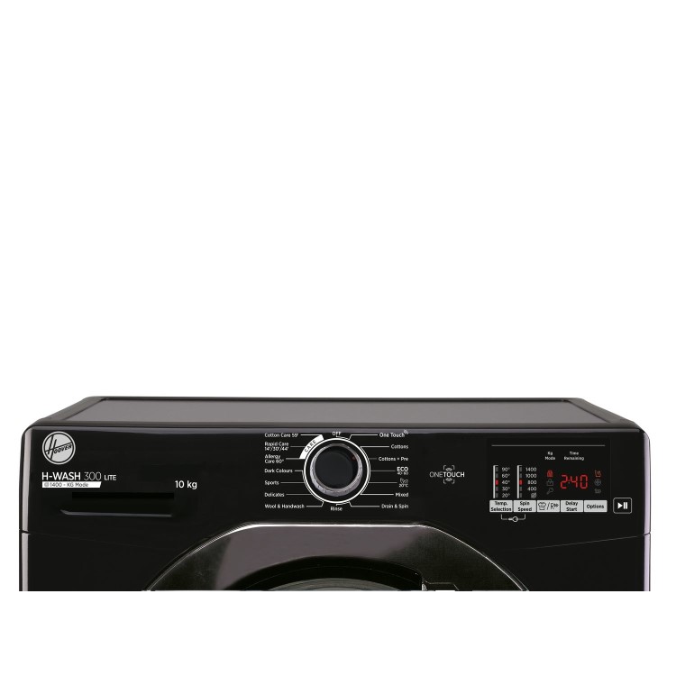Hoover H-Wash 300 10kg 1400rpm Freestanding Washing Machine - Black