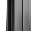 Eco Eleganza Anthracite Horizontal Flat Designer Aluminium Radiator 600x300mm Double Panel 1223 BTU