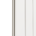 Eco Eleganza White Horizontal Flat Designer Aluminium Radiator 600x300mm Single Panel 921 BTU