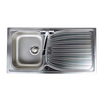 GRADE A2 - Astracast AI0951SVL Alto Single Bowl Reversible Drainer Linen Stainless Steel Sink Only