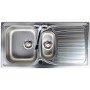 Astracast AI0951HV Alto 1.5 Bowl Reversible Drainer Satin Polish Stainless Steel Sink Only