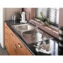 Astracast AI0951HV Alto 1.5 Bowl Reversible Drainer Satin Polish Stainless Steel Sink Only