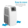 electriQ AirFlex 14000 BTU 4kW Portable Air Conditioner with Heat Pump