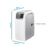 electriQ AirFlex 14000 BTU Portable Air Conditioner with Heat Pump