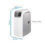 electriQ AirFlex 14000 BTU 4kW Portable Air Conditioner with Heat Pump