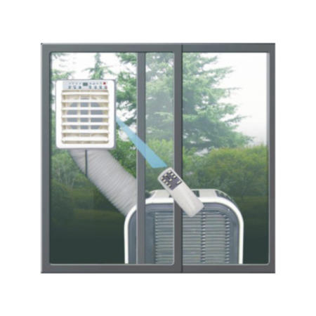 GRADE A2 - Light cosmetic damage - AirFlex 14000 BTU 4kW Portable Air Conditioner with Heat Pump for Rooms up to 38 sq mtrs