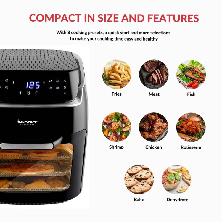 Innoteck 12L Digital Air Fryer - Black