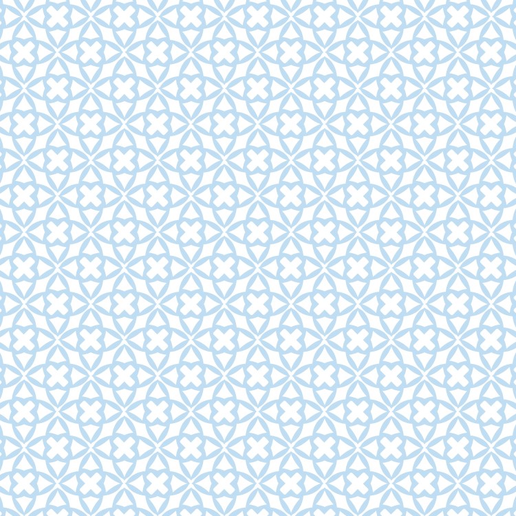 1200mm Acrylic Gloss Blue Florals /Maltese Blue - Mermaid