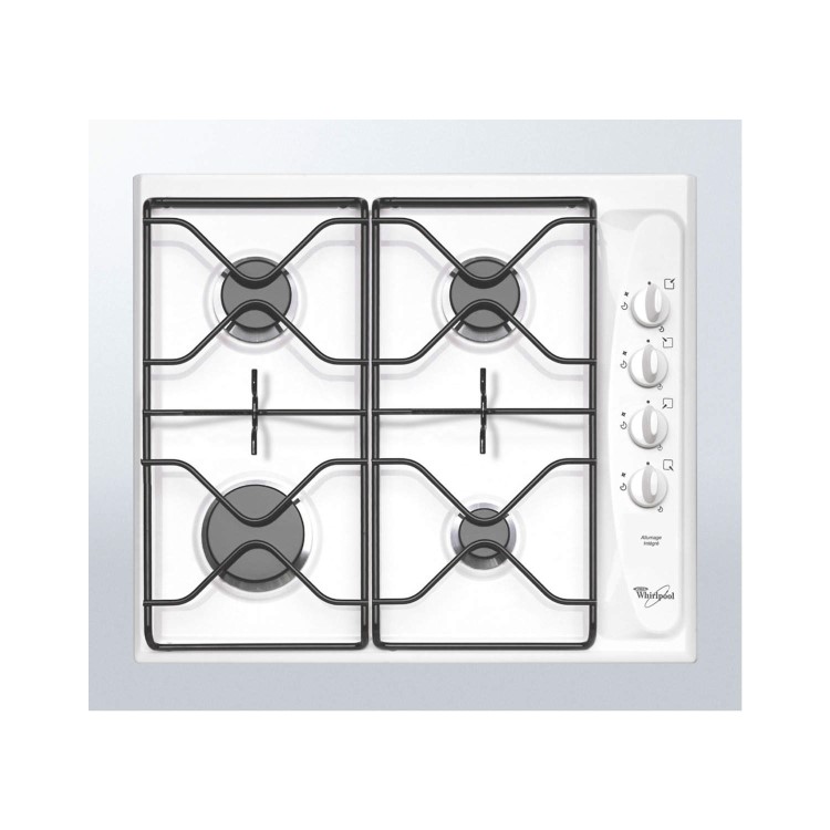 Whirlpool AKM260WH White Four Burner 60cm Gas Hob
