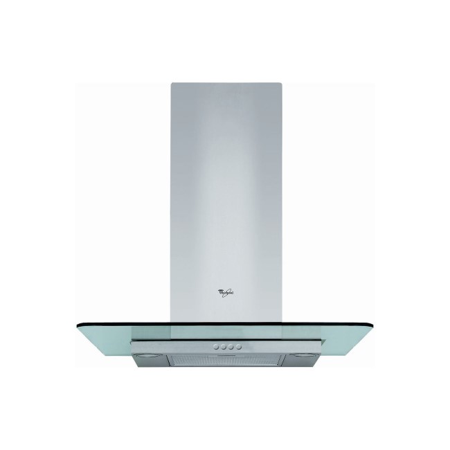 Whirlpool AKR030IX 60cm Cooker Hood With Flat Glass Canopy - Stainless Steel