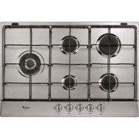 GRADE A1 - Whirlpool AKR317IX 70cm Five Burner Gas Hob Stainless Steel