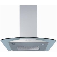 Whirlpool AKR503IX Curved Glass 60cm Chimney Hood in Stainless Steel