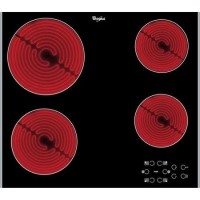 Whirlpool AKT8090LX 58cm Touch Control Ceramic Hob - Black