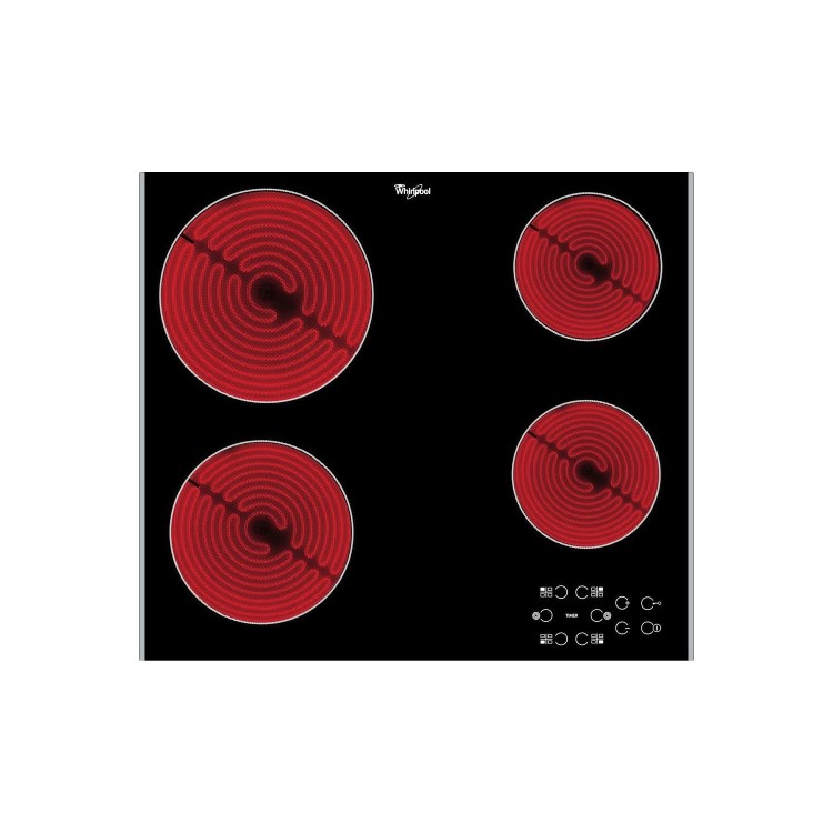 Whirlpool AKT8090LX 58cm Touch Control Ceramic Hob - Black