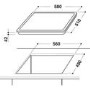Refurbished Whirlpool AKT809NE 60cm 4 Zone Touch Control Ceramic Hob Black