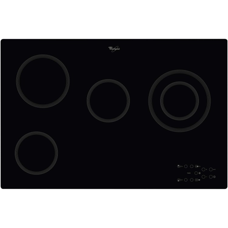 Whirlpool AKT833NE 77cm Frameless Touch Control Ceramic Hob Black