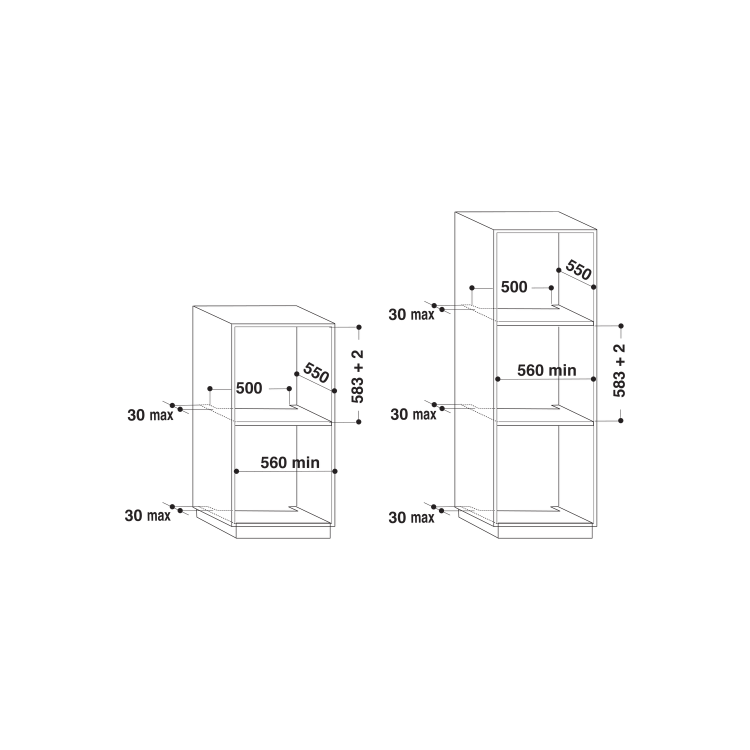 GRADE A2 - Whirlpool AKZM6550IXL Fusion 73 Litre Electric Built-in Single Oven - Stainless Steel