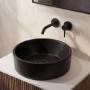 Matt Black Round Countertop Basin 388mm - Alaska