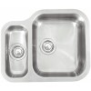 Reginox ALASKAMBR 1.5 Bowl Right Hand Small Bowl Undermount Stainless Steel Sink