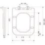 GRADE A1 - Back to Wall Rimless Toilet with Soft Close Seat - Albi
