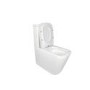 White Square Soft Close Toilet Seat with Quick Release - Albi