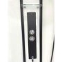 Black 900x900mm Hydro Shower Cabin Quadrant with Shower Tray & 2 Outlet Thermostatic Mixer Shower System - Vidalux