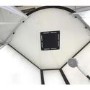 Black 900x900mm Hydro Shower Cabin Quadrant with Shower Tray & 2 Outlet Thermostatic Mixer Shower System - Vidalux