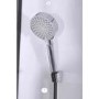 Black 900x900mm Hydro Shower Cabin Quadrant with Shower Tray & 2 Outlet Thermostatic Mixer Shower System - Vidalux