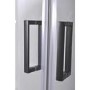 Black 900x900mm Hydro Shower Cabin Quadrant with Shower Tray & 2 Outlet Thermostatic Mixer Shower System - Vidalux